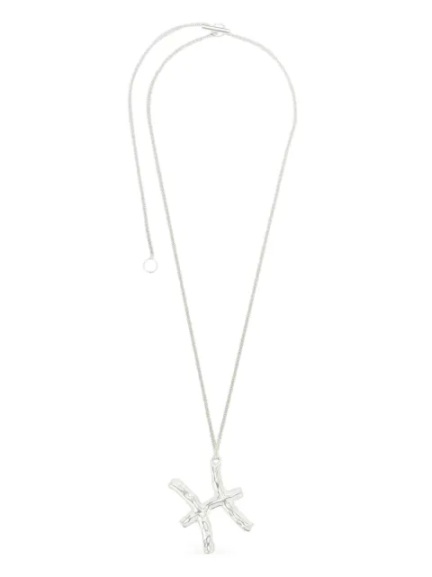 Jil Sander zodiac-pendant silver necklace
