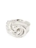 Jil Sander twist-detail handcrafted ring - Silver