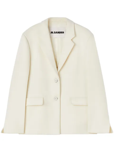 Jil Sander single-breasted virgin wool blazer