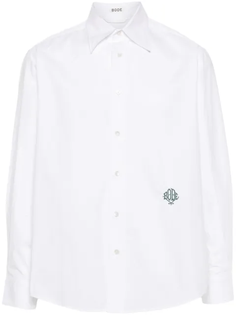 BODE logo-embroidered poplin shirt