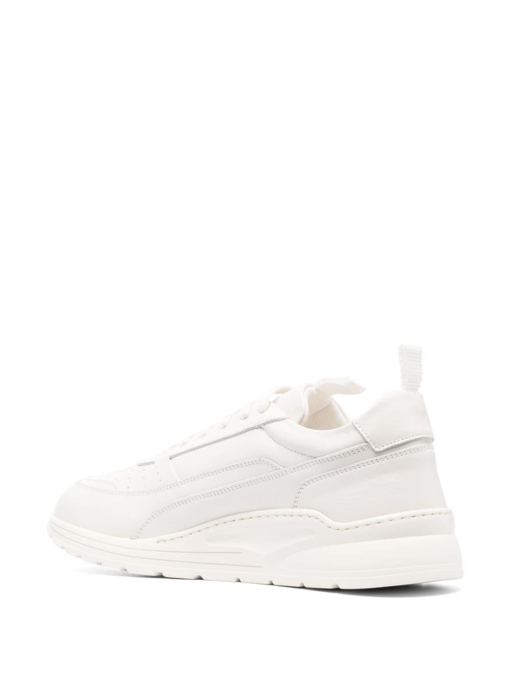 Shop Common Projects Track 90 Leather Sneakers In White