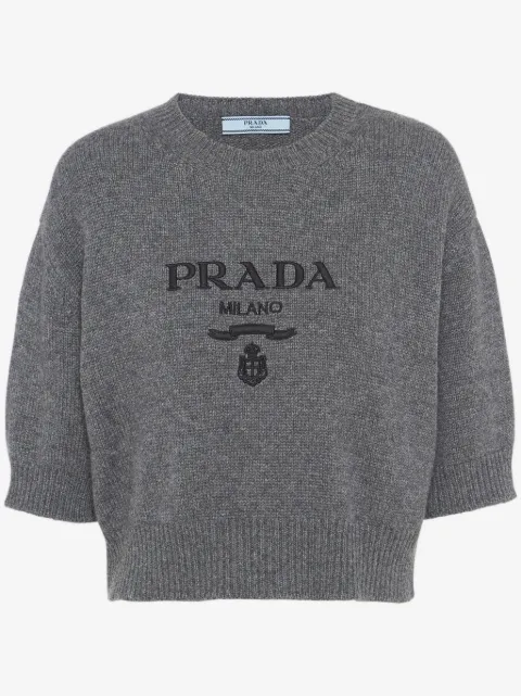 Prada クロップド ウールセーター