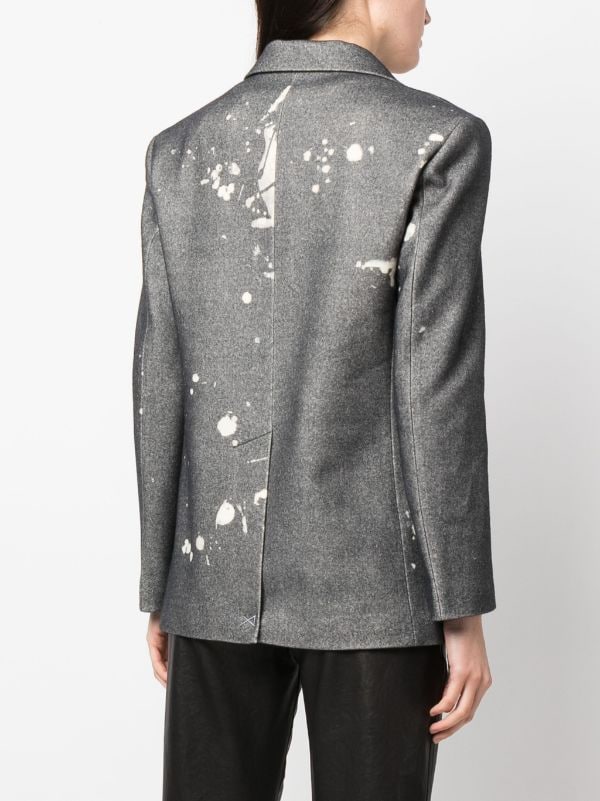 R13 Shrunken paint splattered Blazer Farfetch