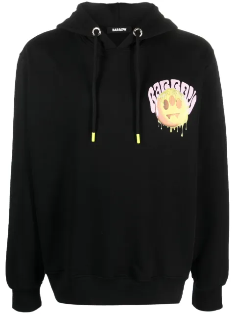 BARROW logo-print cotton hoodie