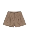 Douuod Kids pleated tailored shorts - Brown