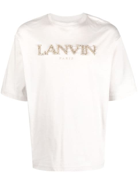 Lanvin playera con logo bordado