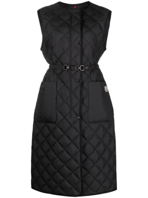 Moncler Butor quilted long gilet