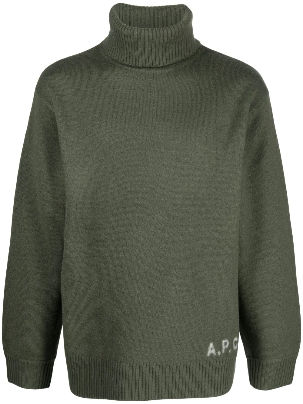 Edward logo-intarsia wool jumper