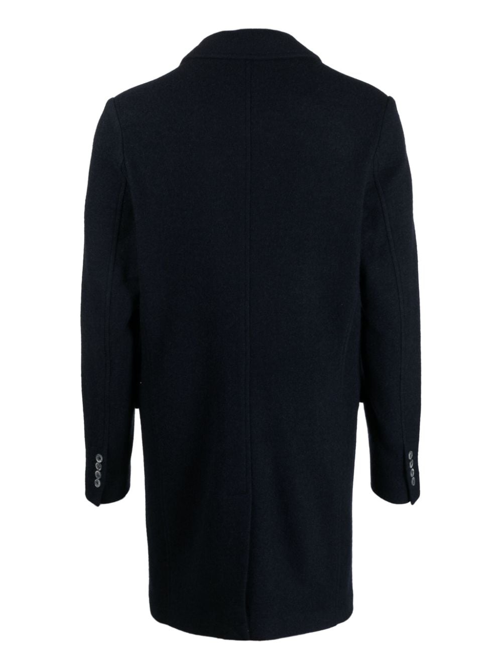 Shop Fedeli Single-breasted Cashmere Coat In Blue