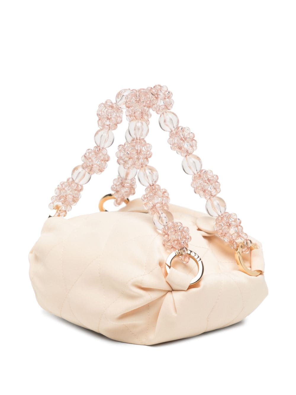 Shop 0711 Tiny Nino Bead-embellished Tote Bag In Pink