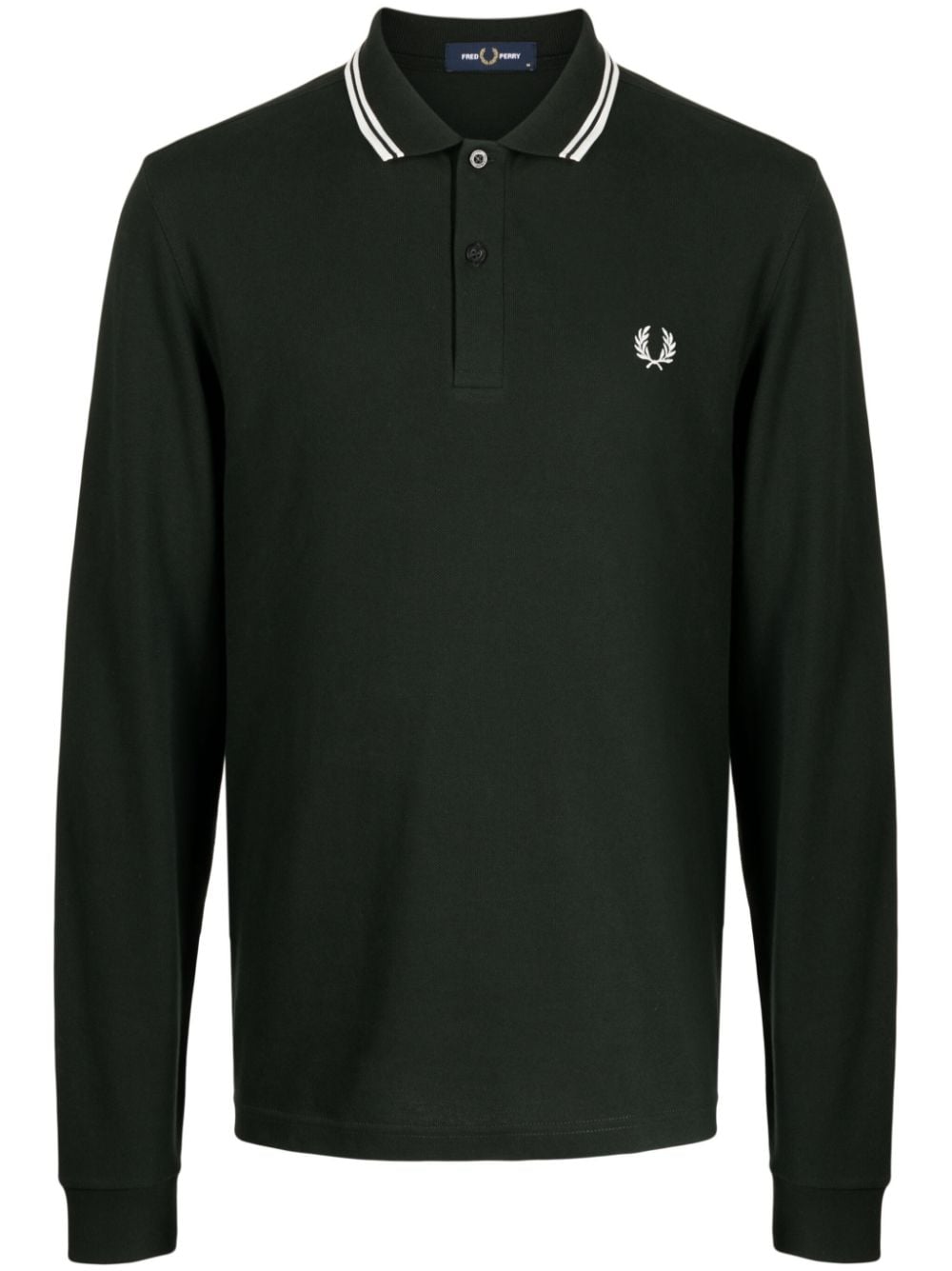 Fred Perry Long-sleeve Polo Shirt In Green
