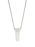 Rick Owens open-trunk pendant necklace - Silver