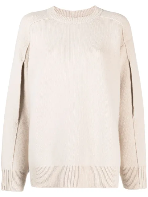 Lanvin cape-back v irgin-wool blend jumper
