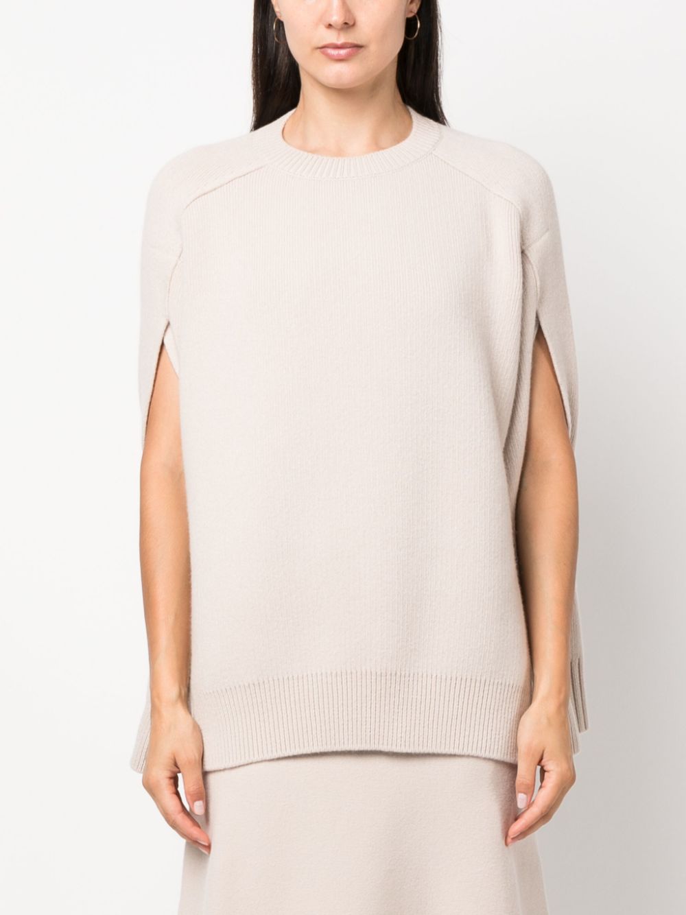 Lanvin cape-back v irgin-wool blend jumper Women