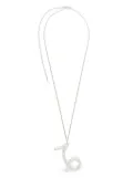 Jil Sander zodiac-pendant silver necklace