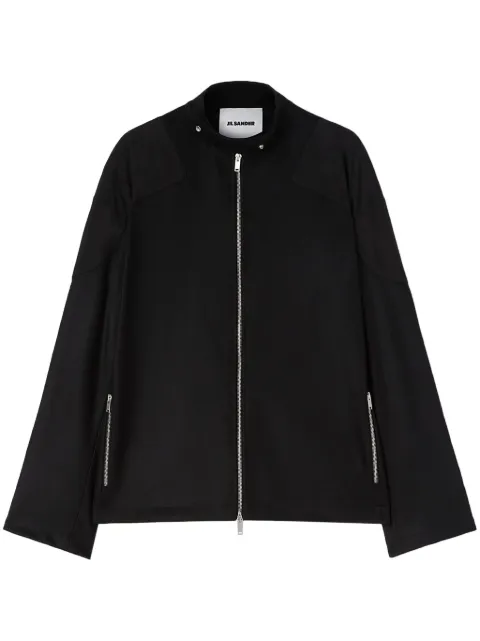 Jil Sander zip-up biker jacket