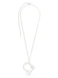 Jil Sander zodiac-pendant silver necklace