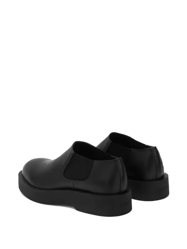 Jil Sander round-toe Leather Loafers | Black | FARFETCH