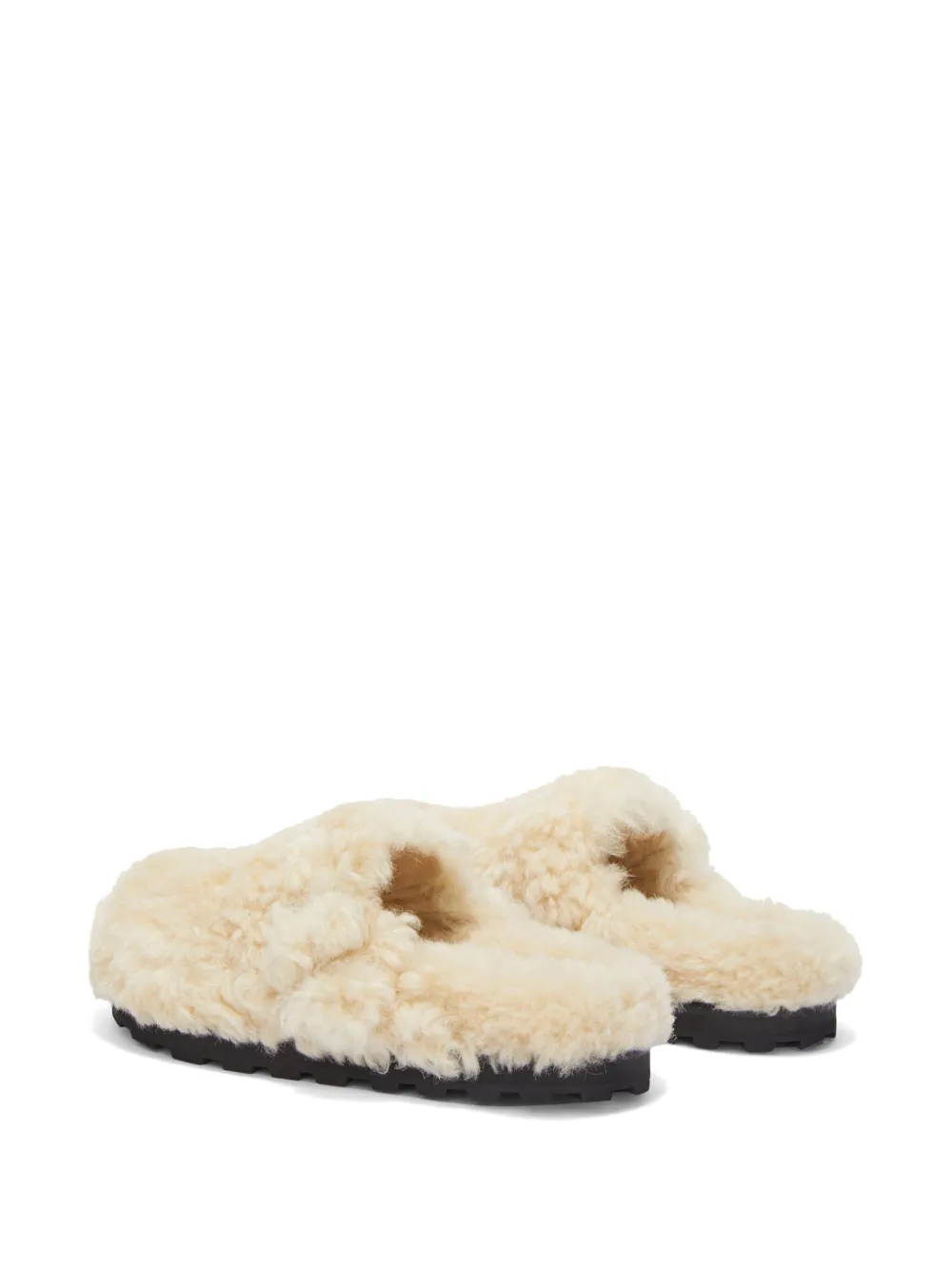 Jil Sander Slippers met ronde neus Beige