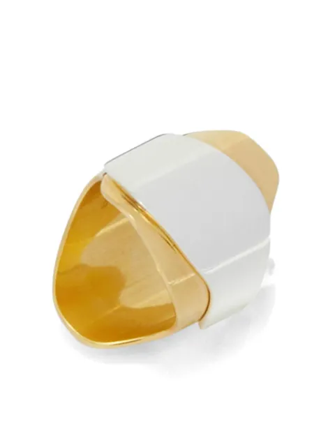 Jil Sander anillo con efecto martillado