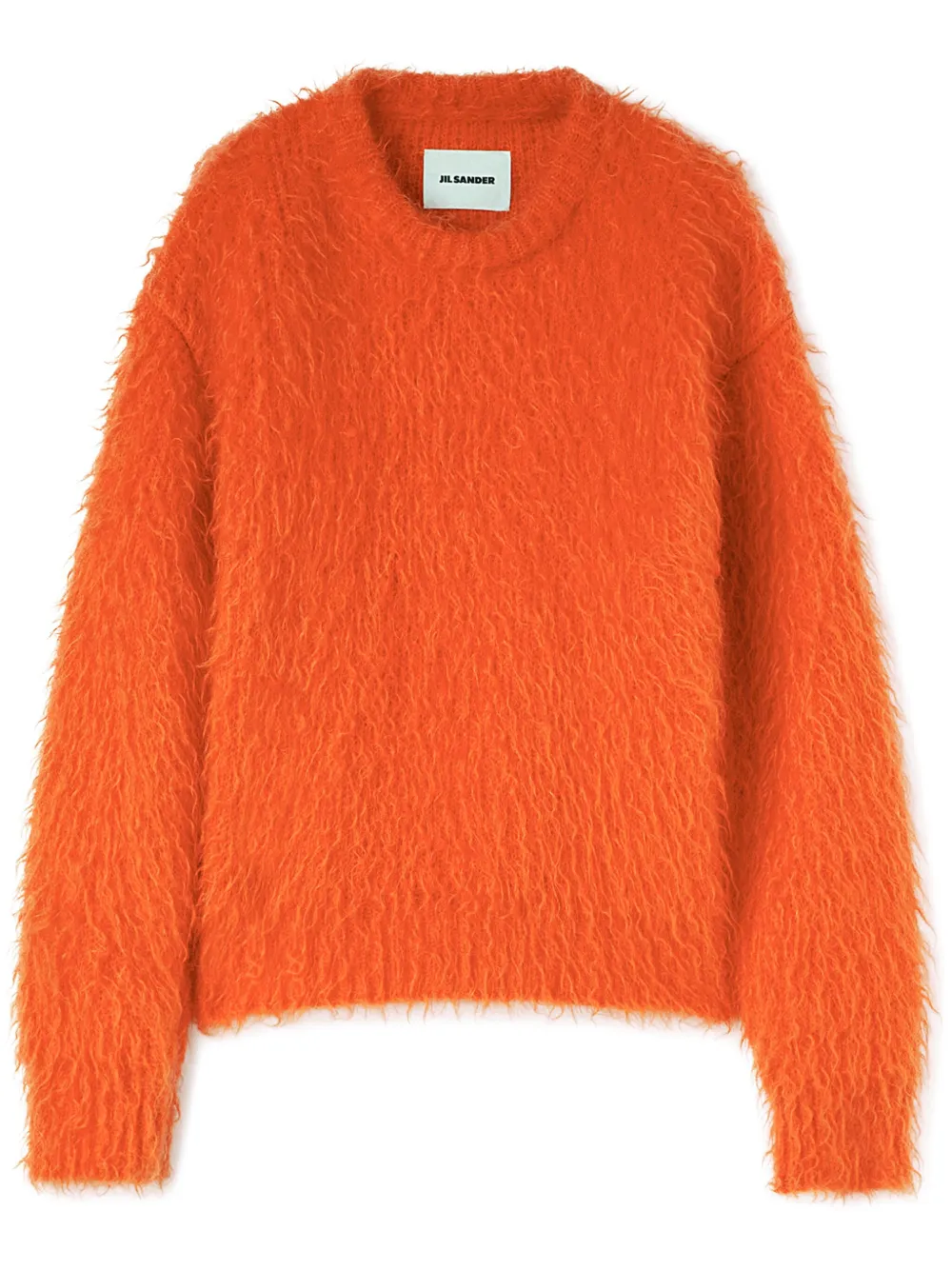 Jil Sander Brushed Mohair-blend Jumper In Poppy