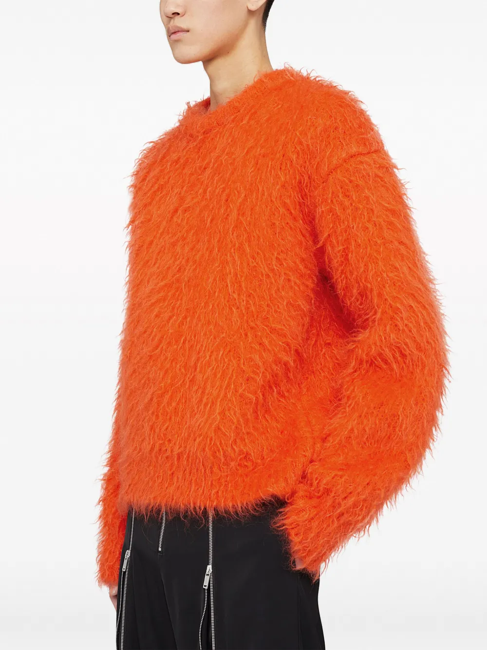 Jil Sander Sweater van mohairmix Oranje
