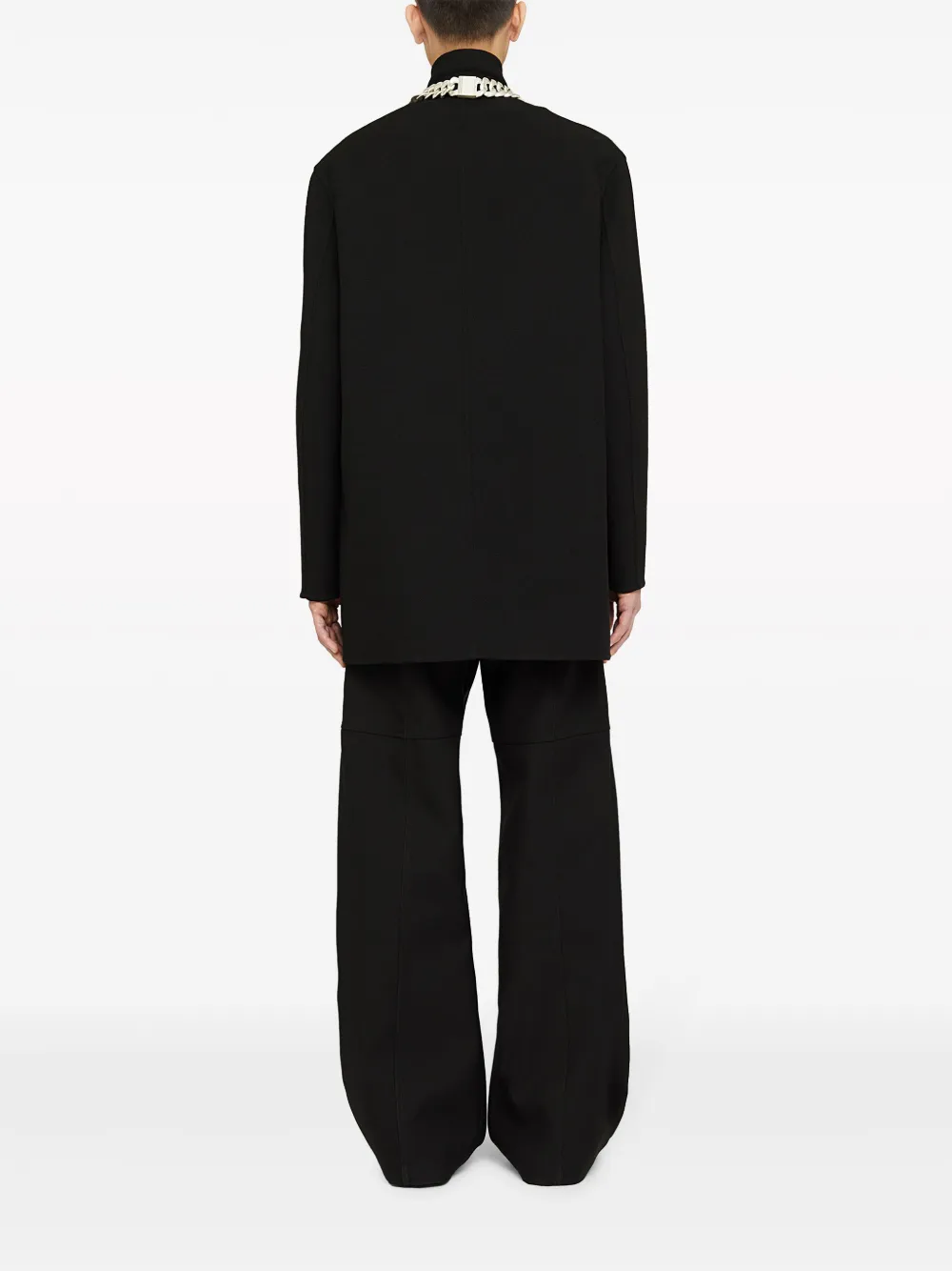 Jil Sander Broek met wijde pijpen Zwart