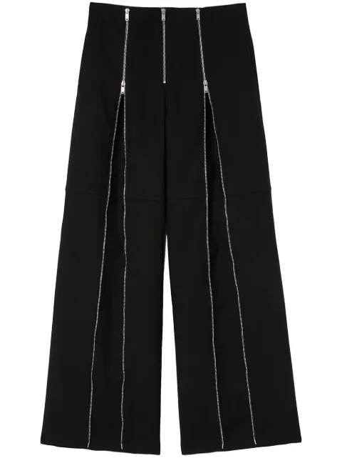 Jil Sander pantalon zippé à coupe ample