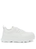 Jil Sander chunky panelled leather sneakers - White