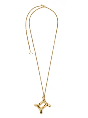 Jil Sander ノットチェーン ネックレス | ゴールドトーン | FARFETCH JP