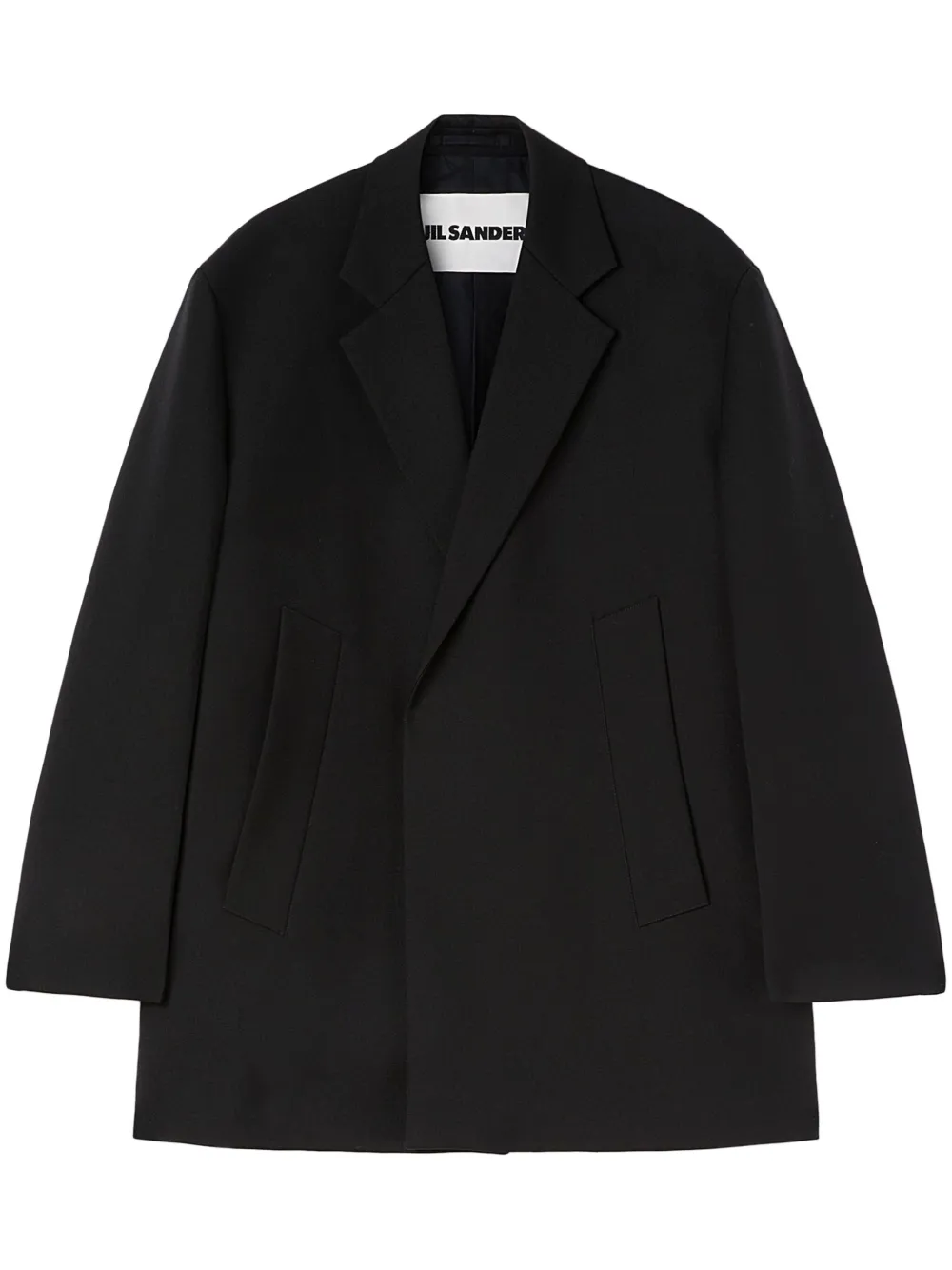 Jil Sander Blazer met open voorkant Zwart