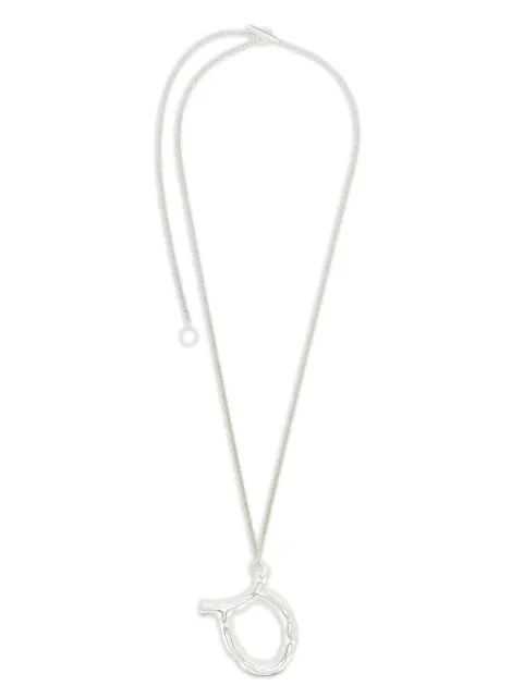Jil Sander collar en plata de ley con dije del zodiaco