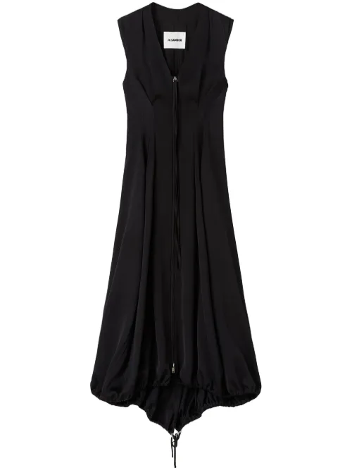Robe ajustée plissée - Jil Sander - Modalova