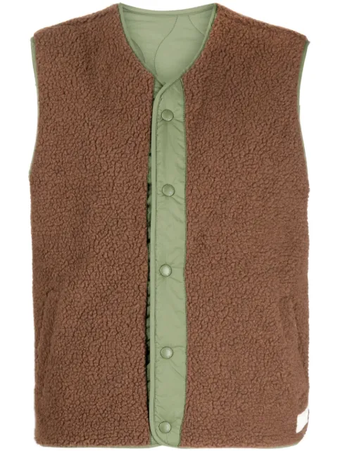 CHOCOOLATE logo-embroidered panelled gilet