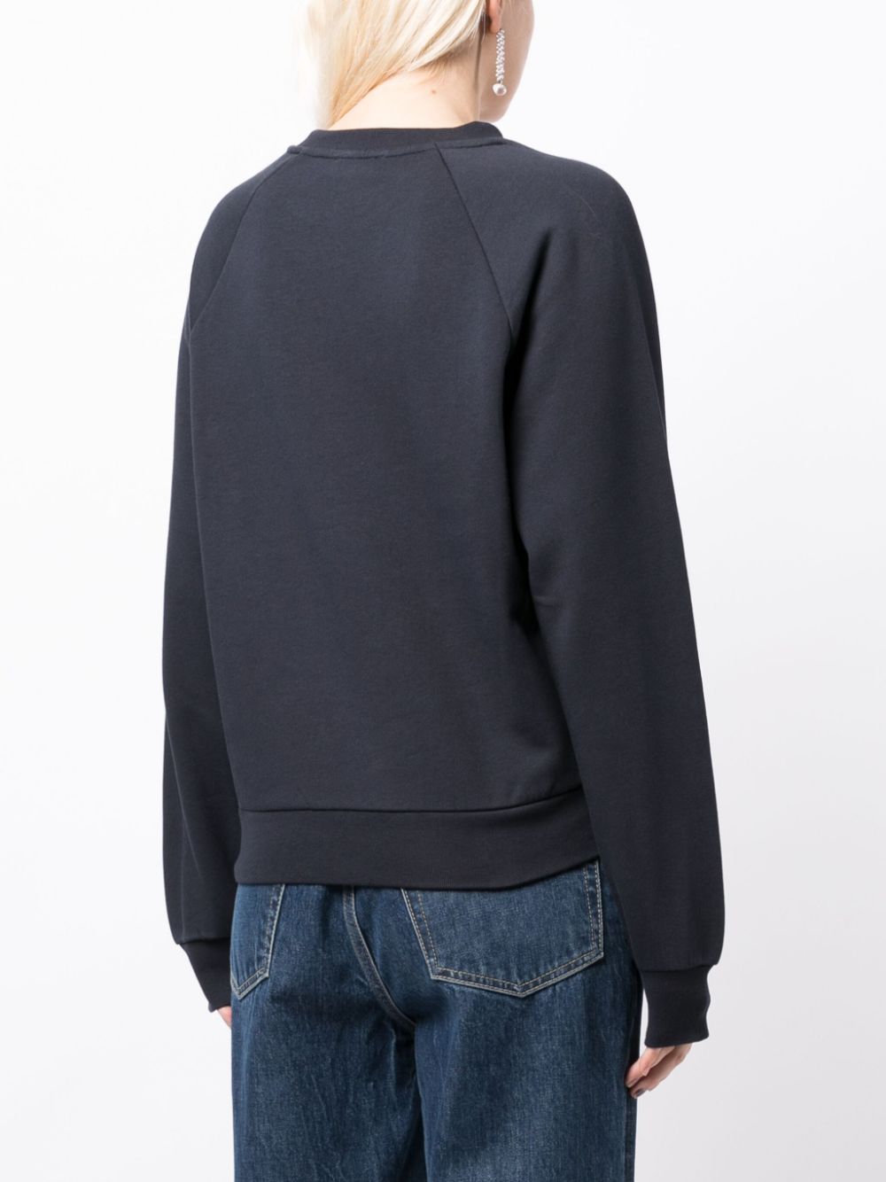 A.P.C. logo-patch cotton sweatshirt Women