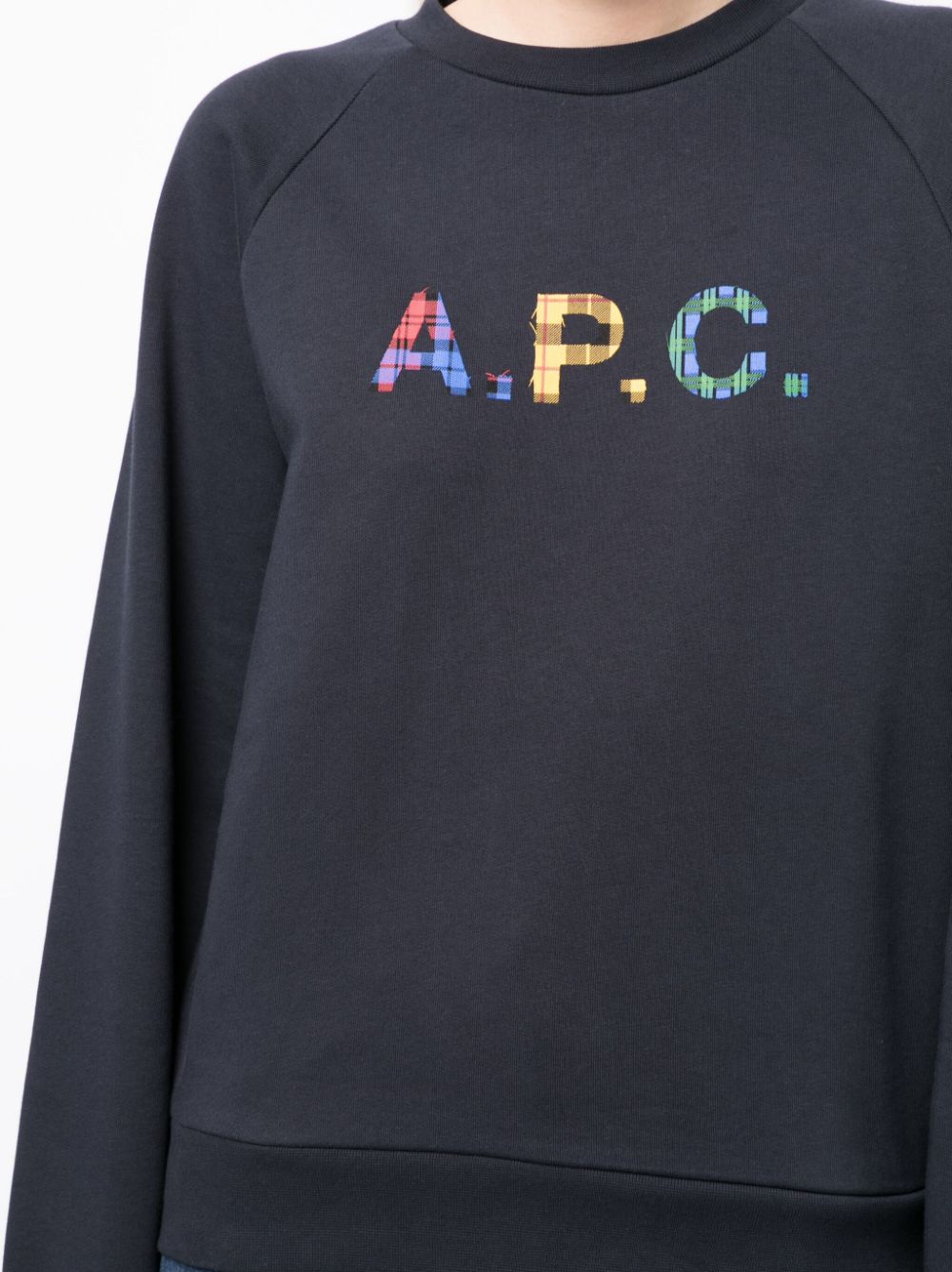 A.P.C. logo-patch cotton sweatshirt Women