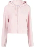 CHOCOOLATE logo-embroidered zip-up hoodie - Pink