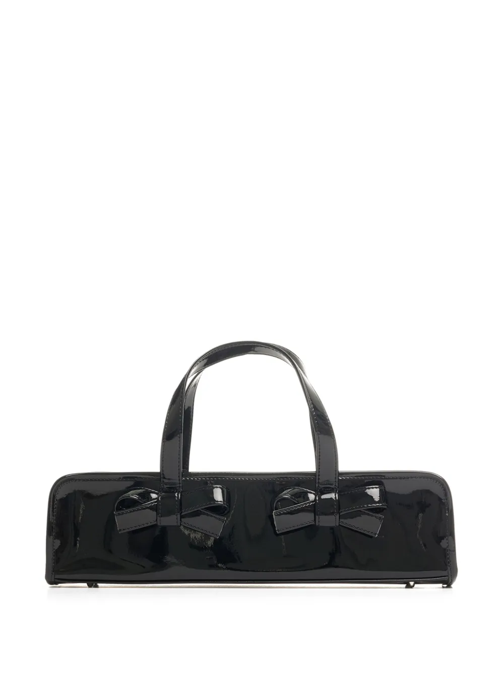 Comme Des Garçons Girl elongated patent leather tote bag