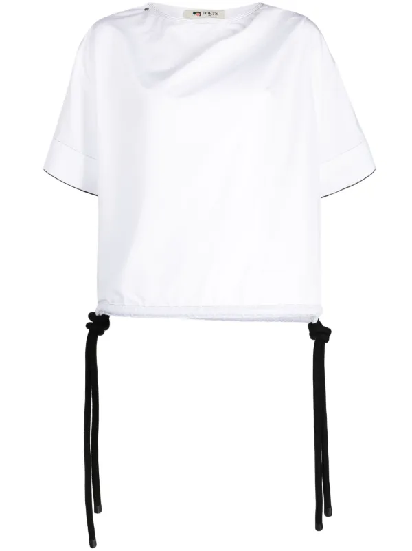 Ports 1961 strap detail Cotton T shirt Farfetch