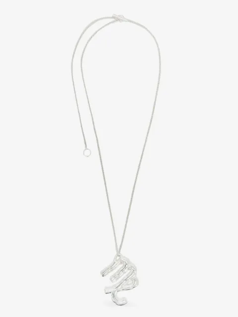 Jil Sander zodiac-pendant silver necklace