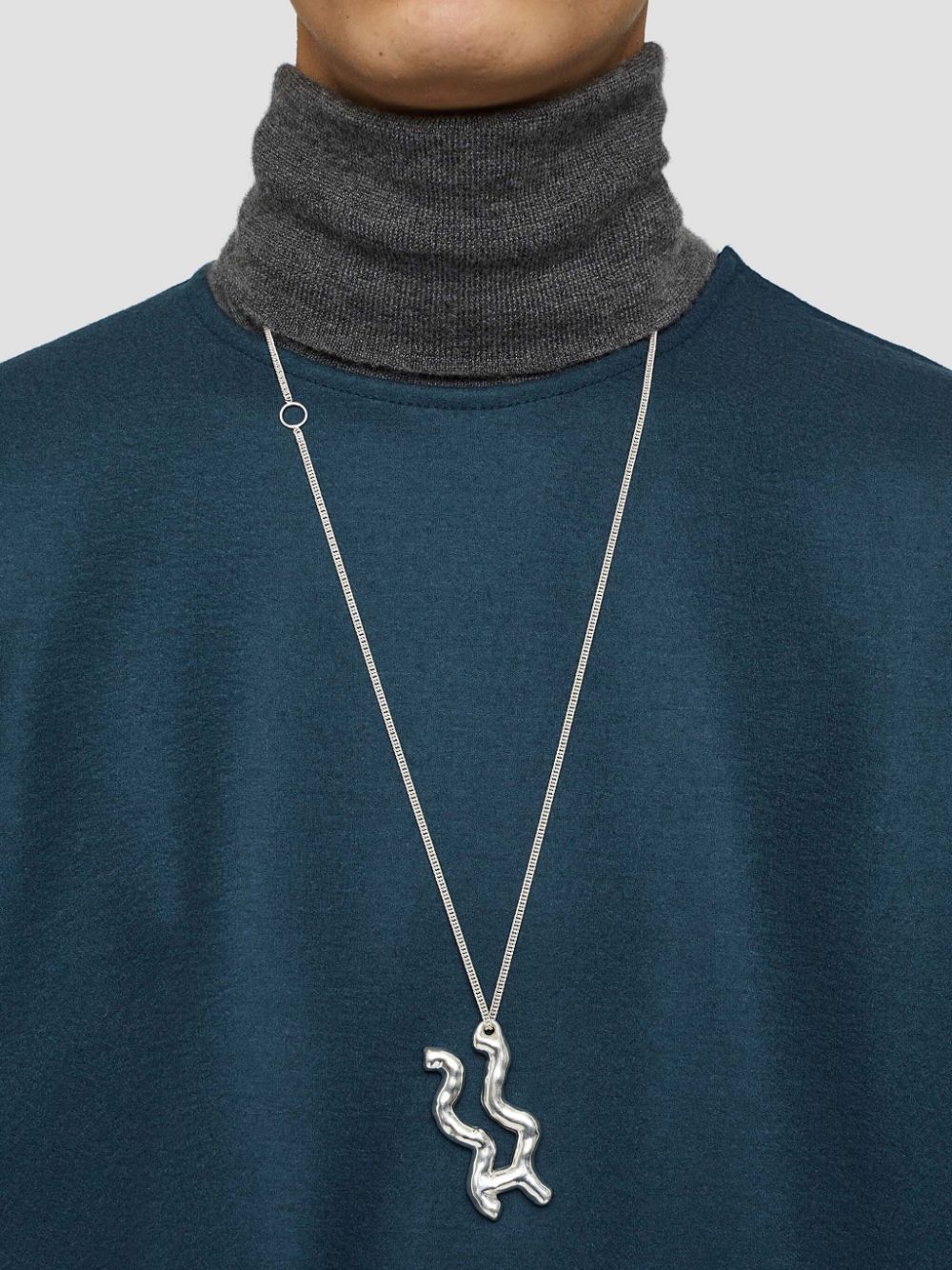 Shop Jil Sander Zodiac-pendant Silver Necklace