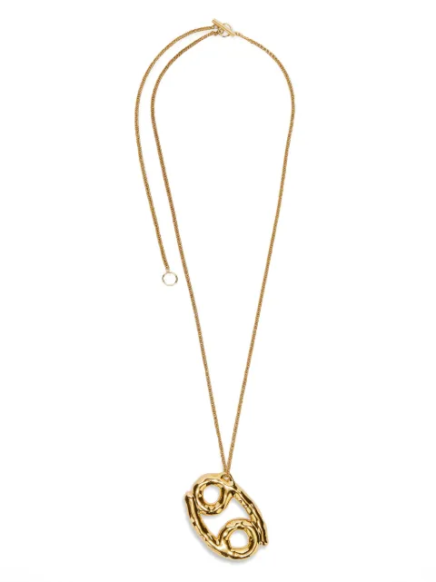 Jil Sander zodiac-sign pendant necklace 