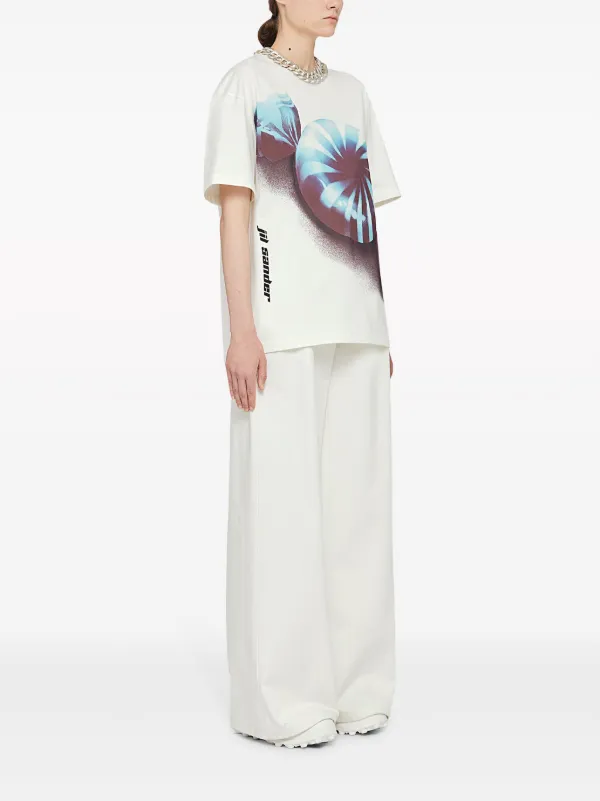 Jil Sander グラフィック Tシャツ | ホワイト | FARFETCH JP