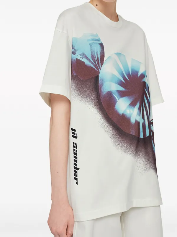 Jil Sander ホワイト ボクシー Tシャツ Jil Sander Boxy Logo T-Shirt | Saks Fifth Avenue