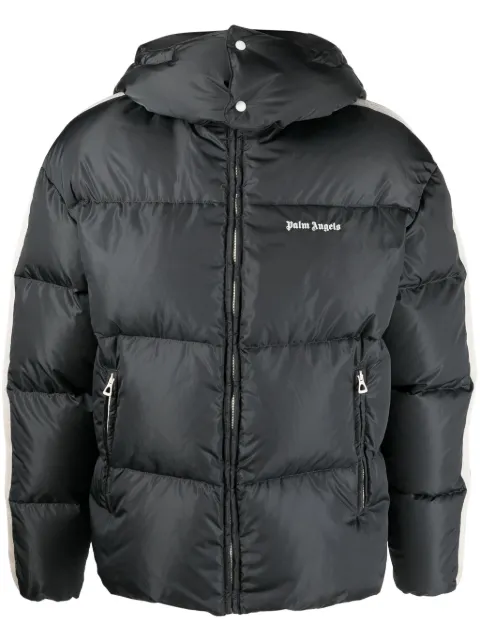 Palm Angels logo-print puffer jacket
