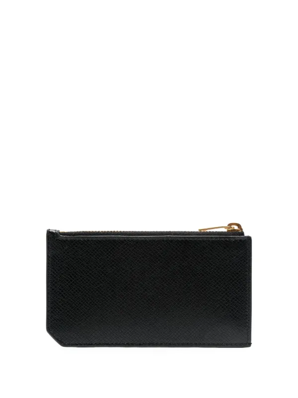 Ysl card holder with zipper sale