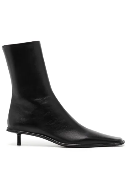 Jil Sander 25mm square-toe leather boots 