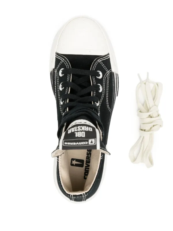 Rick Owens DRKSHDW x Converse Dbl Drkstar ハイカット スニーカー