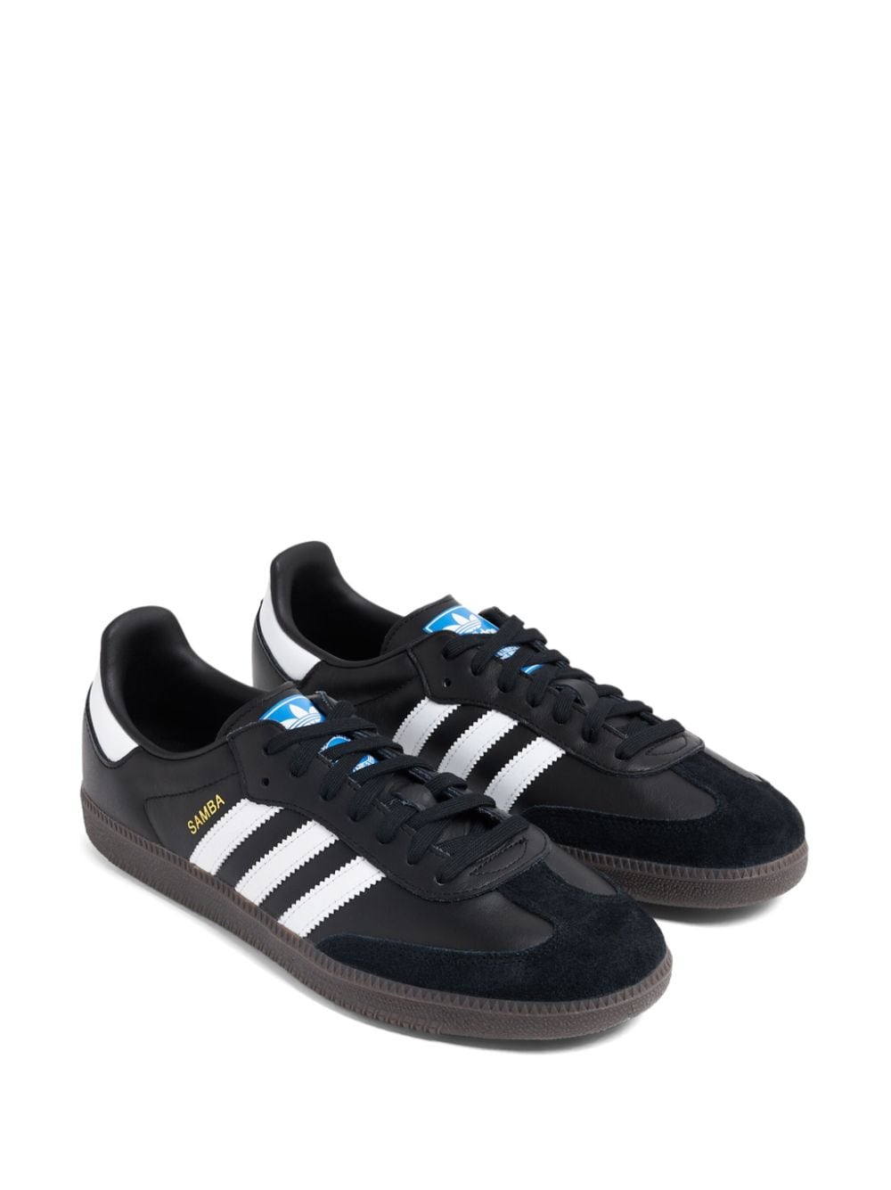 Shop Adidas Originals Samba Suede Sneakers In Black