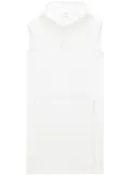 Courrèges hooded sleeveless tunic - White